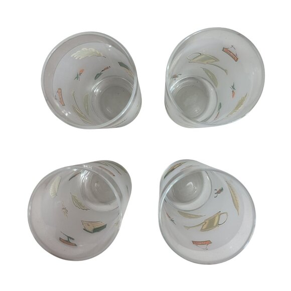 Pfaltzgraff Naturewood Frosted Water Drinking Glasses 16oz Set of 4 Round Bottom - Picture 4 of 6